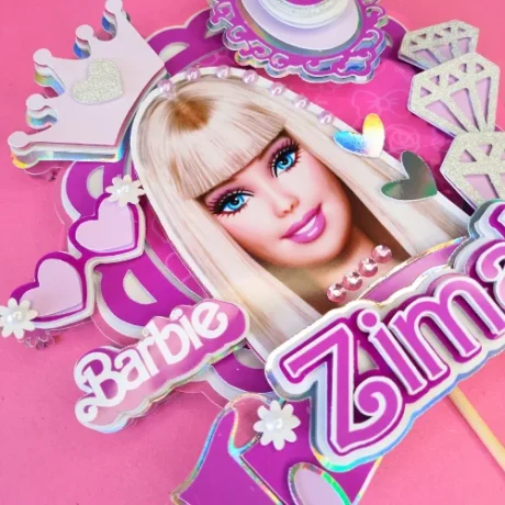 Barbie Themed Layered Topper 02