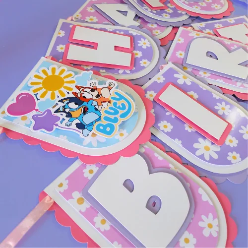 Bluey Themed Birthday Banner 01