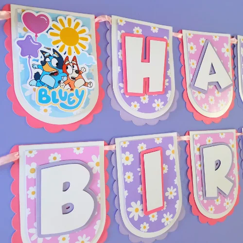 Bluey Themed Birthday Banner 04