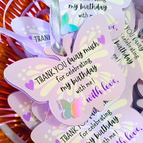 Butterfly Themed Thank you Tags 02
