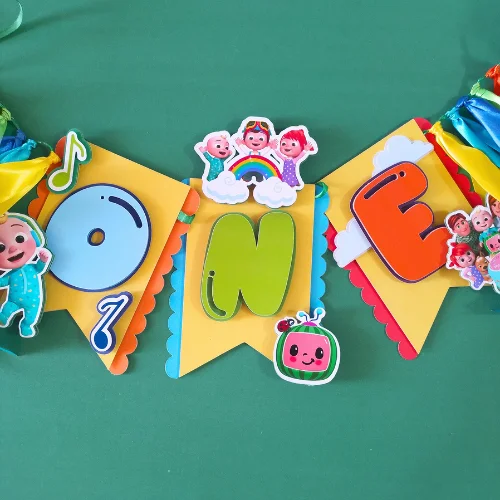 Cocomelon Themed High Chair Banner 01