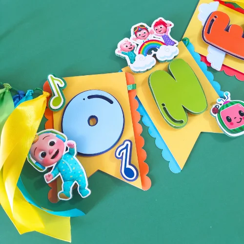 Cocomelon Themed High Chair Banner 03