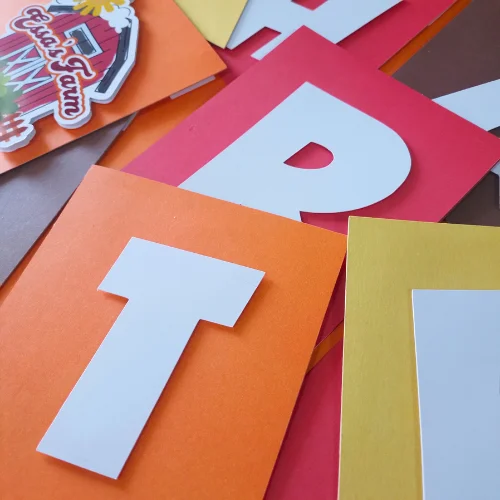 Farm Theme Birthday Banner 02