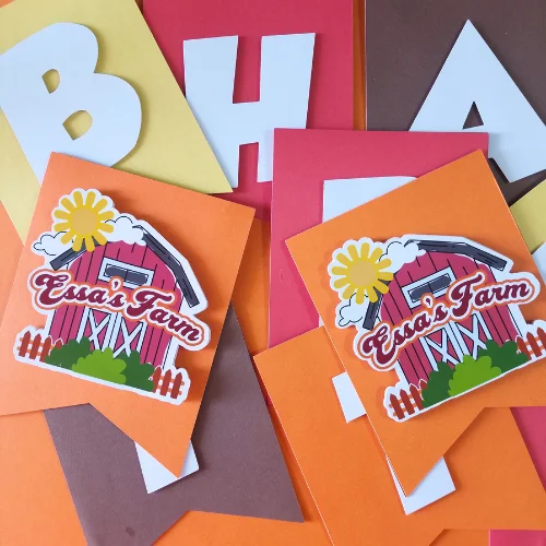 Farm Theme Birthday Banner 03