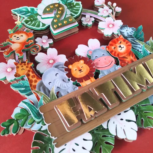 Floral Jungle Layered Topper 02