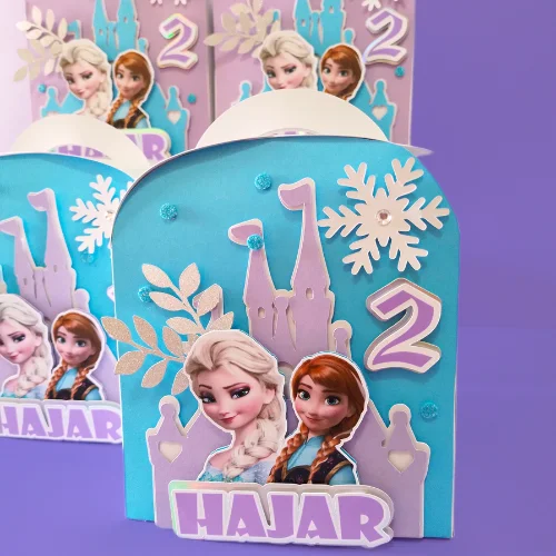 Frozen Themed Round Suitcase 02