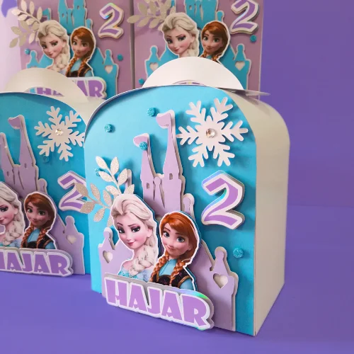 Frozen Themed Round Suitcase 03