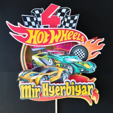 Hot Wheels Themed Layered Topper 01