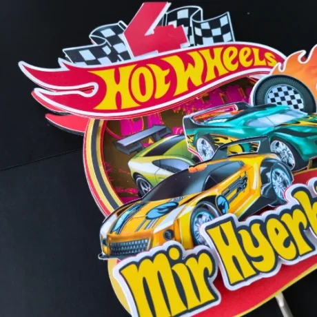 Hot Wheels Themed Layered Topper 03