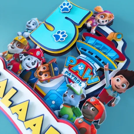 Paw Patrol Themed Layered Topper 03