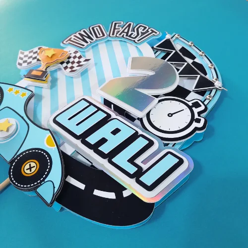 Two Fast Themed Layered Topper 03