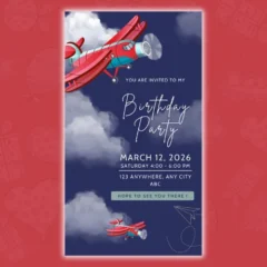Airplane Digital Invite