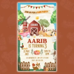 Farm Theme Digital Invite