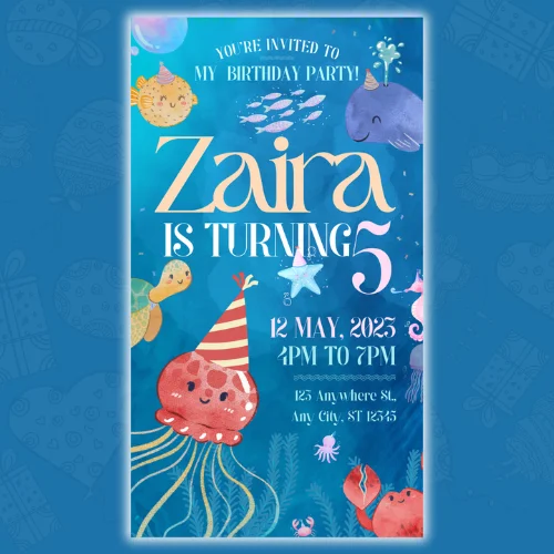 Ocean Adventure Digital invite