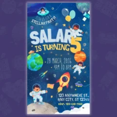 Space Theme Digital Invite