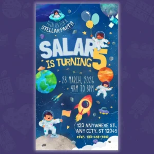 Space Theme Digital Invite