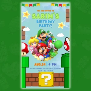 Super Mario Digital Invite