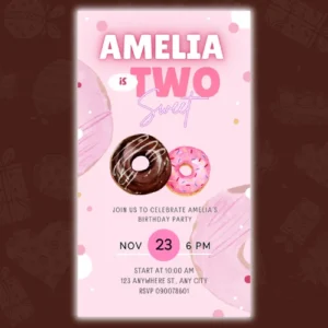 Two Sweet Digital Invite