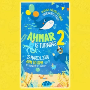 Under The Sea Digital Invite