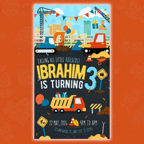 construction oarty digital invite