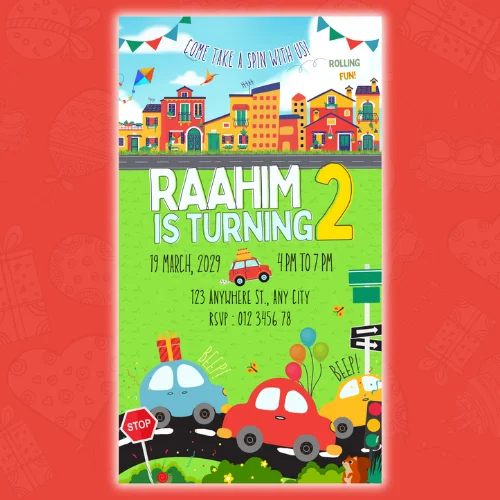 my little car digital invite