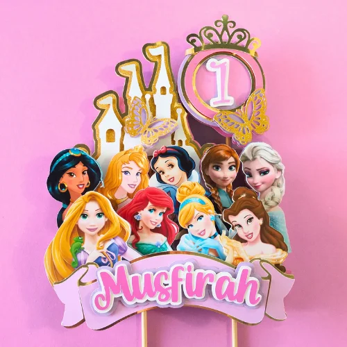 Disney Princesses Inspired Layered Topper 01
