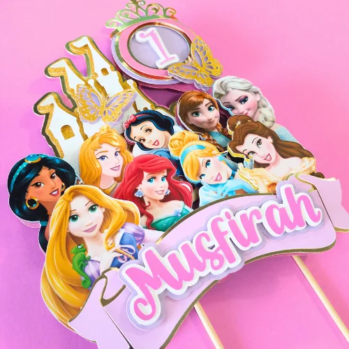 Disney Princesses Inspired Layered Topper 03