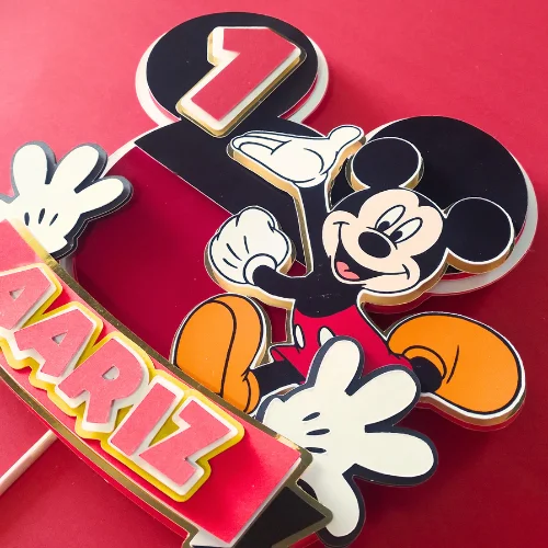Mickey Mouse Themed Layered Topper 01