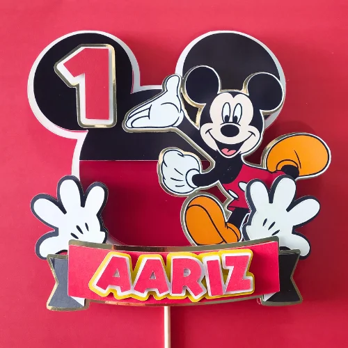 Mickey Mouse Themed Layered Topper 02