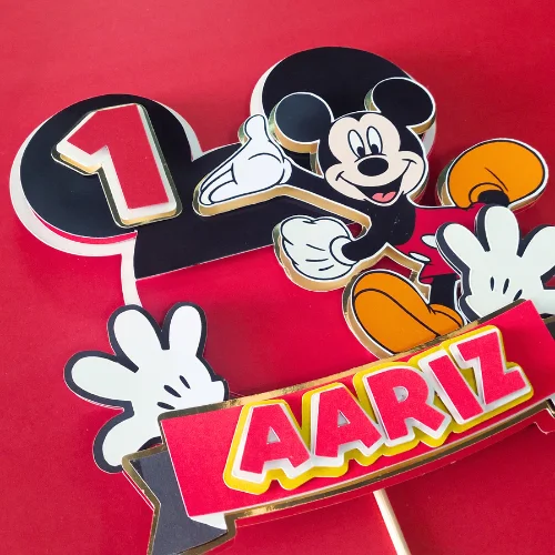 Mickey Mouse Themed Layered Topper 03