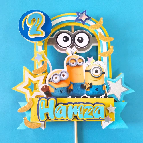 Minions Themed Layered Topper02
