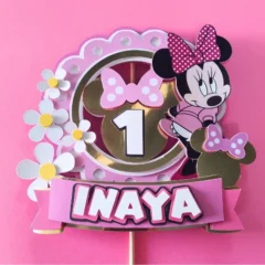 Minnie Mouse Themed Layered Topper 02