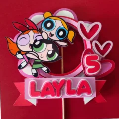 Power Puff Girls Layered Topper 01