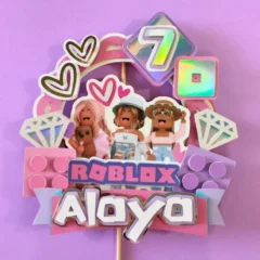 Roblox In Pink Layered Topper 01