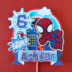 Spider Man Themed Layered Topper 02