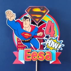 Super Man Themed Layered Topper 01